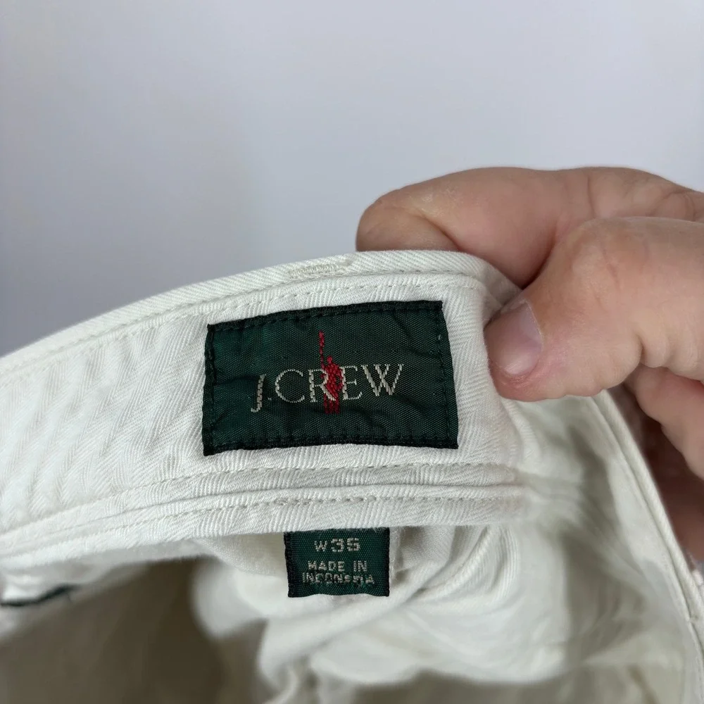 J.Crew Oarsman Reimagined Chino Shorts Mens 35 Beige Khaki Preppy Summer Classic